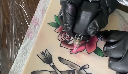 fake skin tattooing
